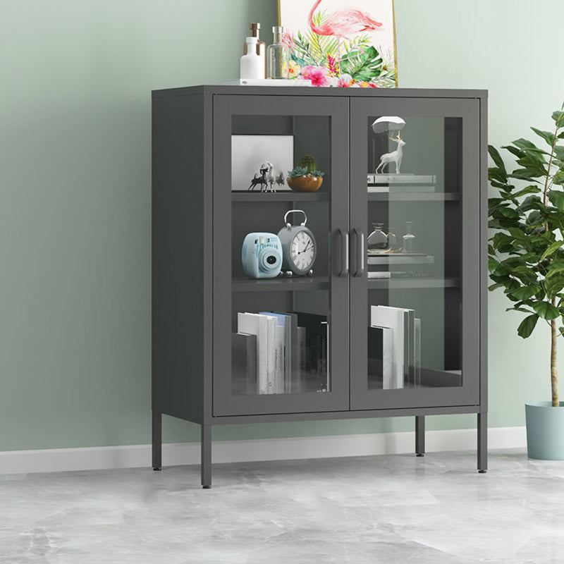 Glam Style Sideboard Steel Kitchen Sideboard Cabinet with Storage