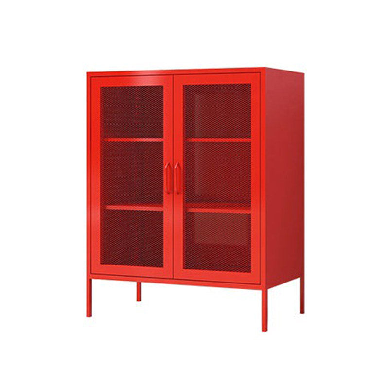 Glam Style Sideboard Steel Kitchen Sideboard Cabinet with Storage