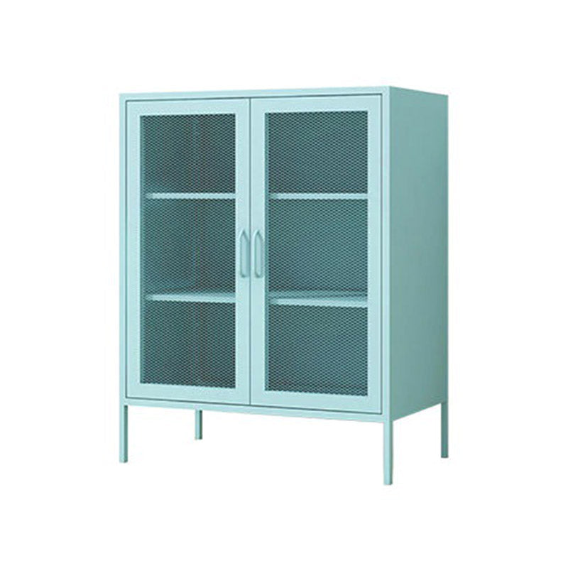 Glam Style Sideboard Steel Kitchen Sideboard Cabinet with Storage