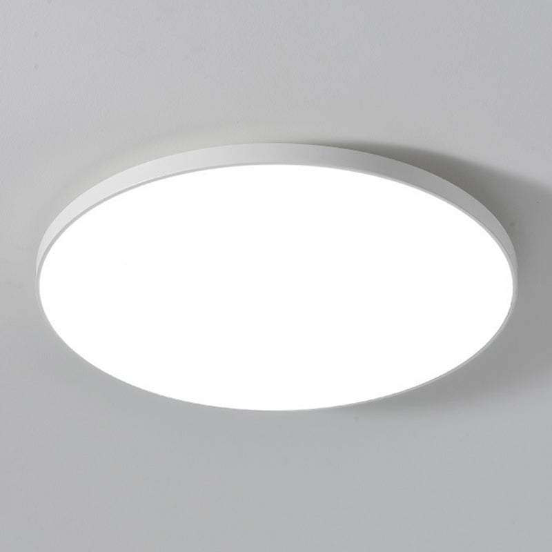 Contemporary Flush Mount Lighting White/Black LED Ceiling Light for Living Room