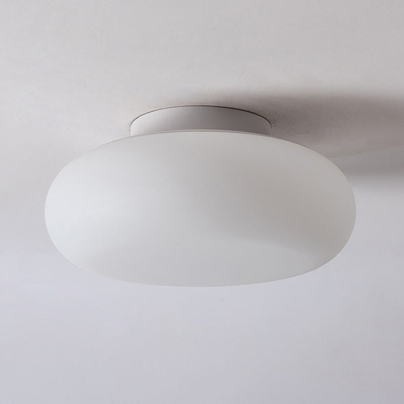 White Single Modernism Flush Mount Lighting LED Ceiling Light for Foyer