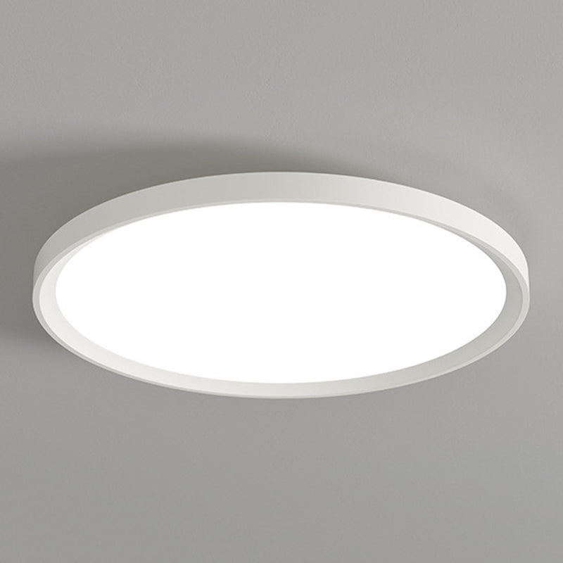 LED White Ceiling Light Modernism Round Flush Mount Lighting for Bedroom