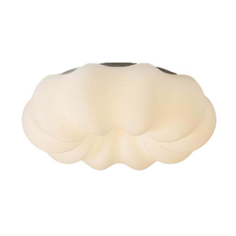 Modernism White Shaded Ceiling Light LED Flush Mount Lighting for Home