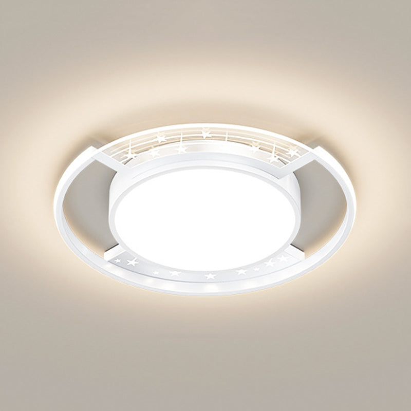 Geometricflush Mount Minimalist Metal Flush Mount Light Fixture