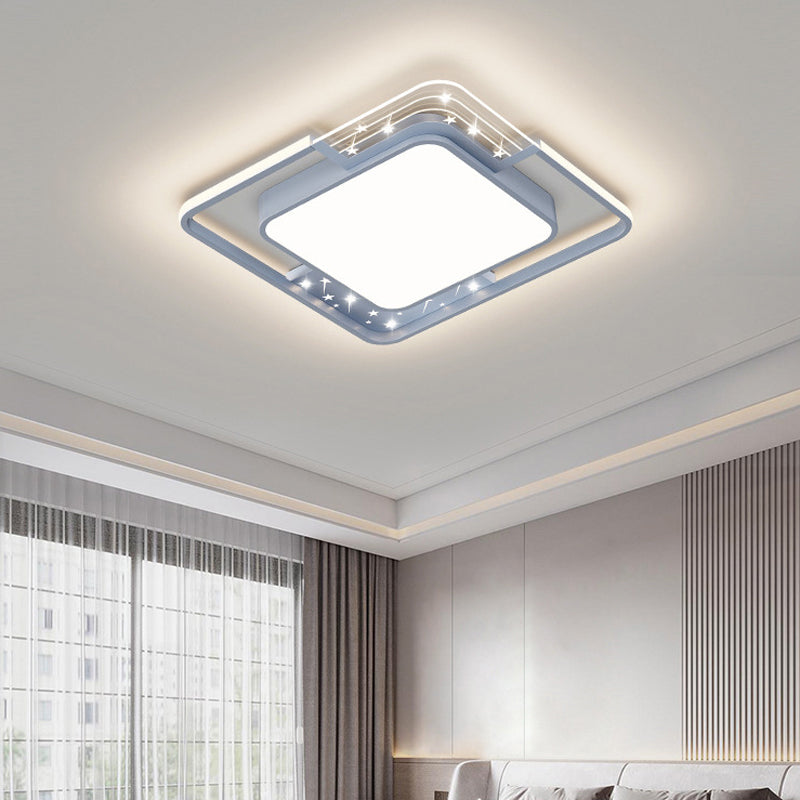 Geometricflush Mount Minimalist Metal Flush Mount Light Fixture