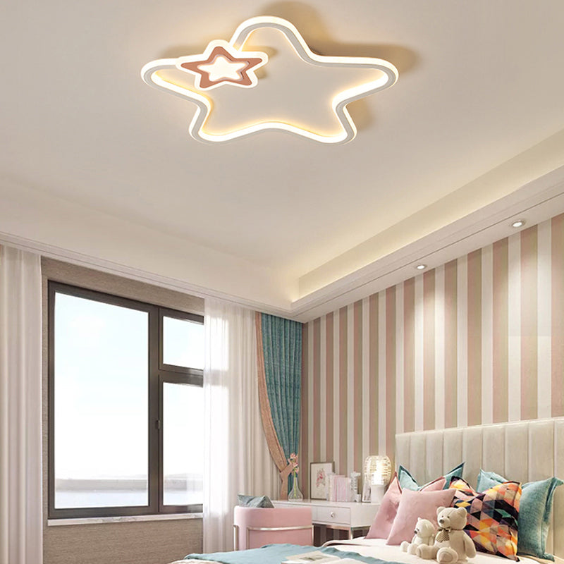 Golden/Pink/Black Flush Mount Lighting LED Ceiling Light for Living Room