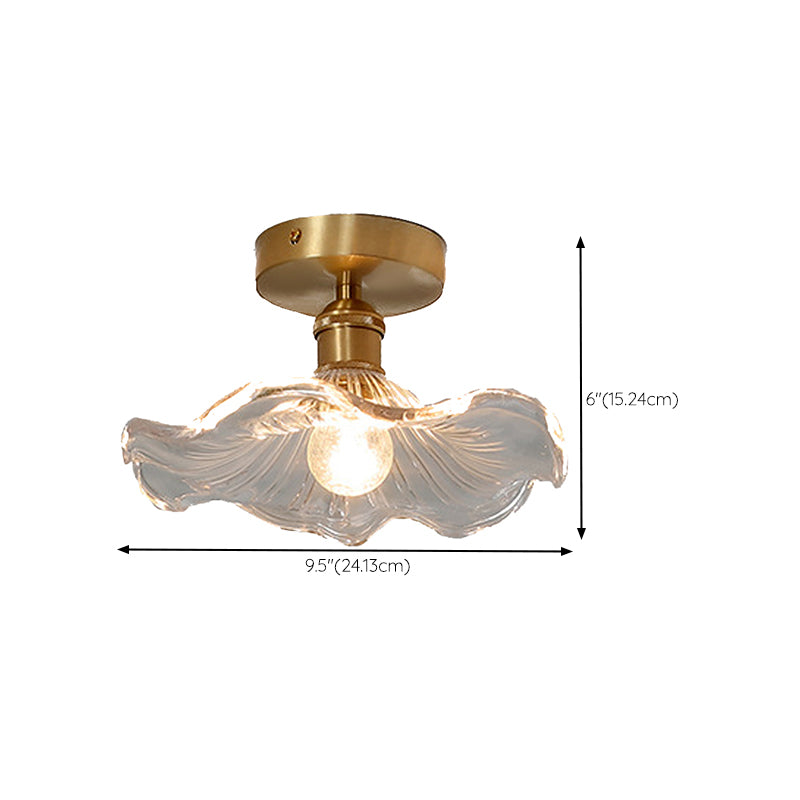 Nordic Ceiling Light Glass Flush Mount Lighting Fixture for Bedroom