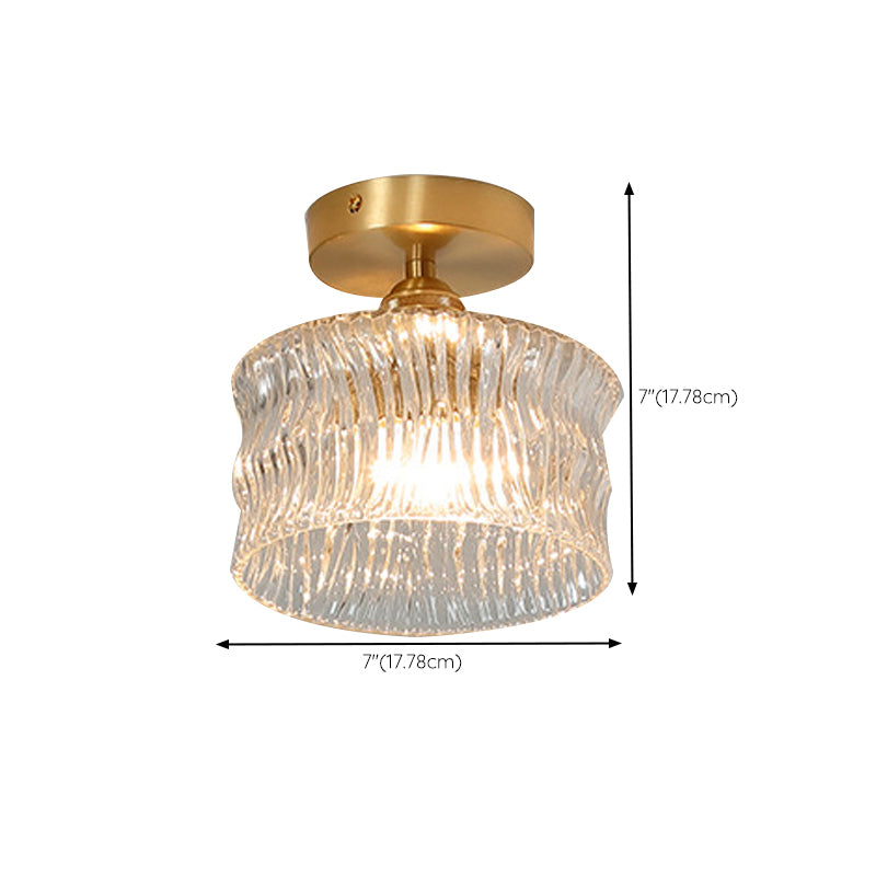 Nordic Ceiling Light Glass Flush Mount Lighting Fixture for Bedroom