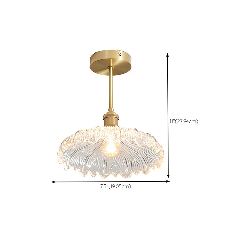 Nordic Ceiling Light Glass Flush Mount Lighting Fixture for Bedroom