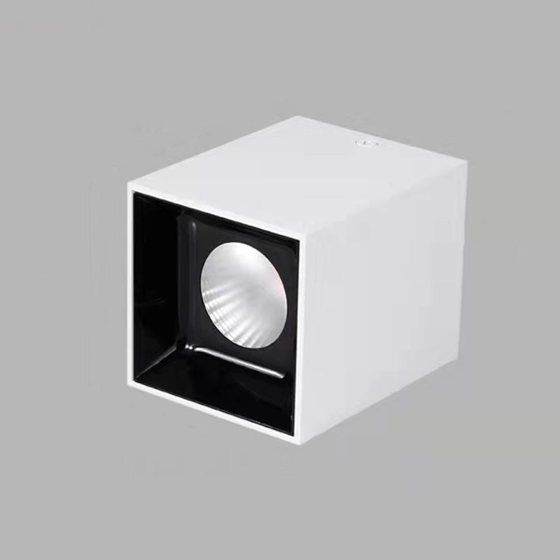 Cube 1 - Light Minimalist Flush Mount Contemporary Flush in Black / White