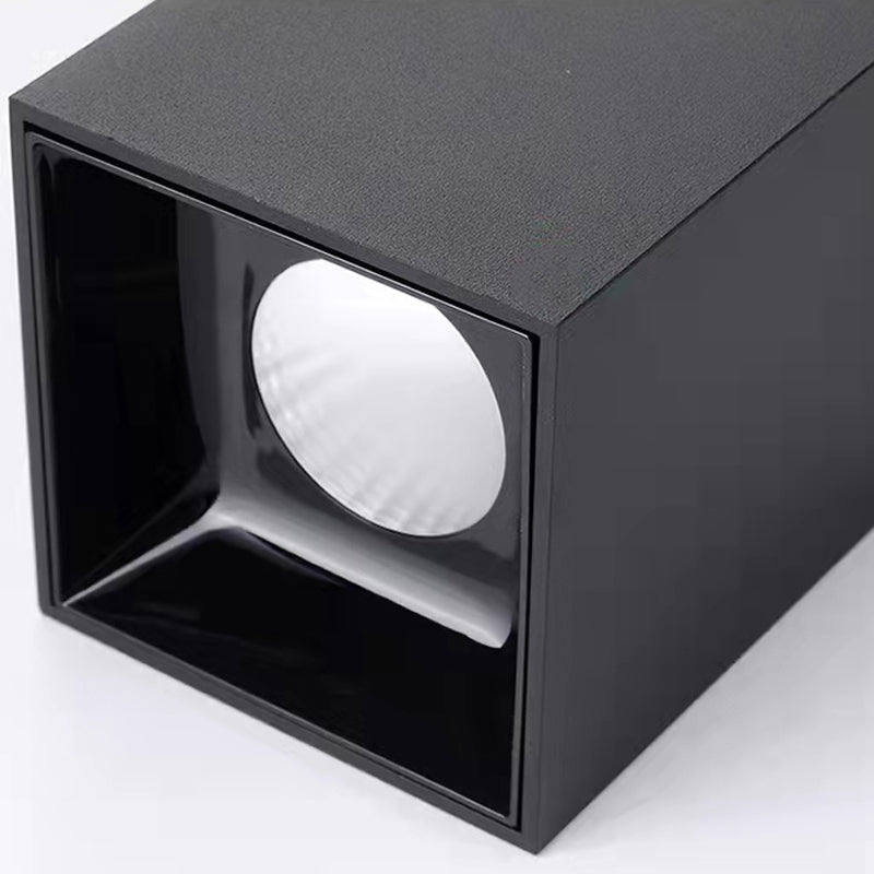 Cube 1 - Light Minimalist Flush Mount Contemporary Flush in Black / White