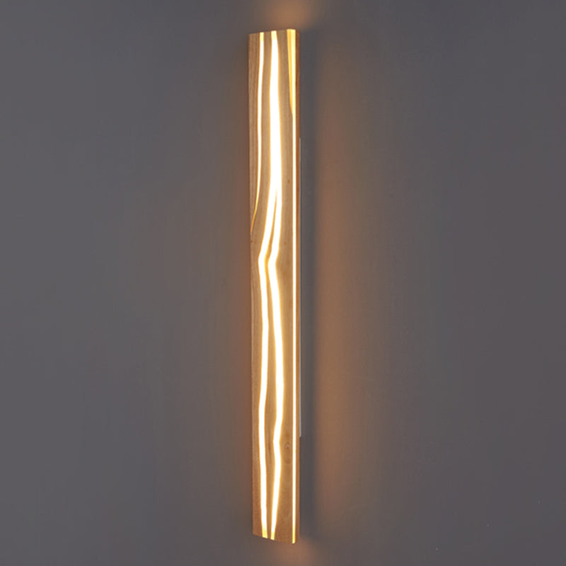 Modern LED Wall Light Fixture Simple Wooden Wall Light Sconce for Bedroom