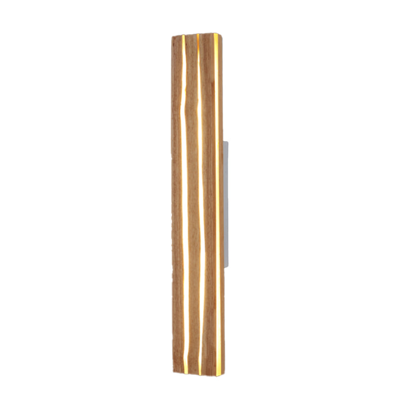 Modern LED Wall Light Fixture Simple Wooden Wall Light Sconce for Bedroom