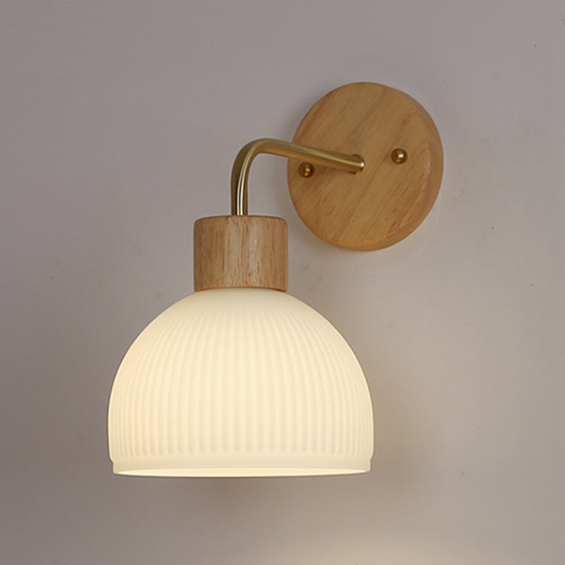 Simple Wall Light Fixture Wooden Wall Light Sconce for Bedroom