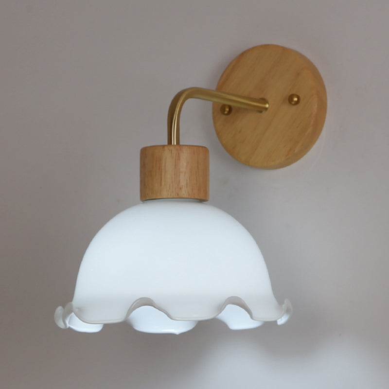 Simple Wall Light Fixture Wooden Wall Light Sconce for Bedroom