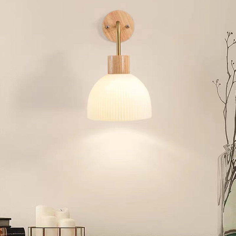 Simple Wall Light Fixture Wooden Wall Light Sconce for Bedroom