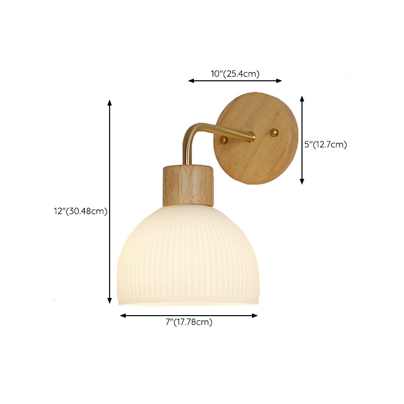 Simple Wall Light Fixture Wooden Wall Light Sconce for Bedroom