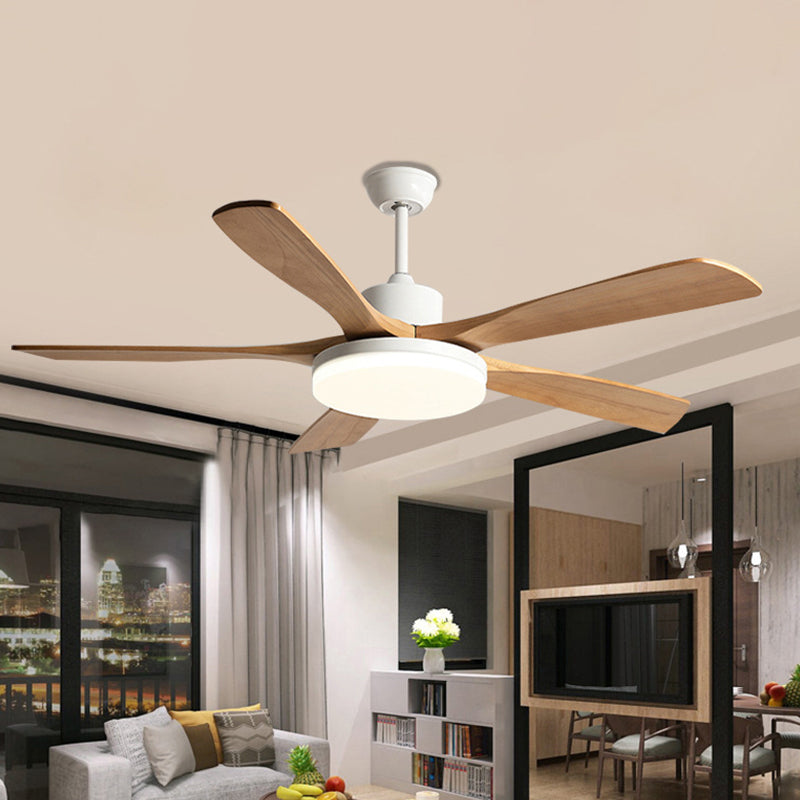 Nordic Ceiling Fan Light Fixture Wooden Ceiling Lamp for Bedroom