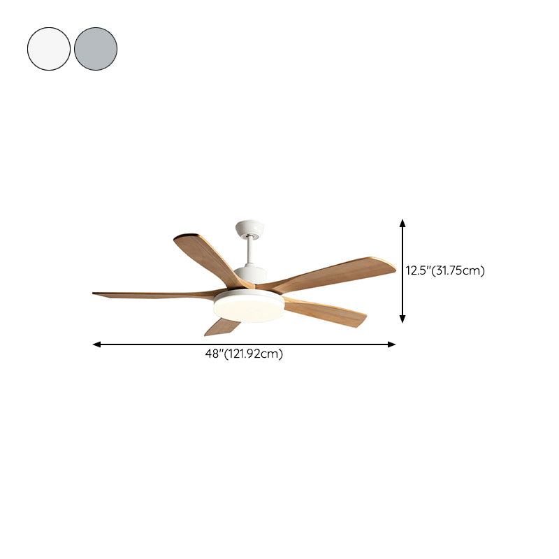 Nordic Ceiling Fan Light Fixture Wooden Ceiling Lamp for Bedroom