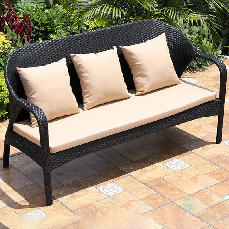 Rattan Patio Sofa Modern Style Minimalist Villa Outdoor Patio Sofa