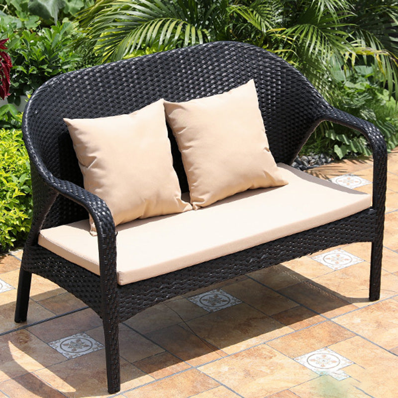 Rattan Patio Sofa Modern Style Minimalist Villa Outdoor Patio Sofa