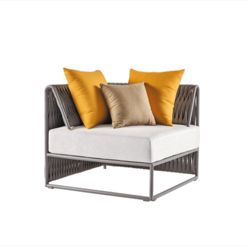 Metal Patio Sofa Modern Style Minimalist Terrace Villa Outdoor Patio Sofa