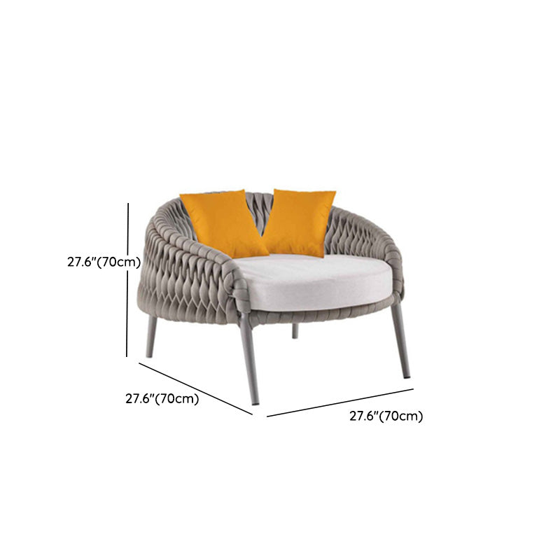 Metal Patio Sofa Modern Style Minimalist Terrace Villa Outdoor Patio Sofa