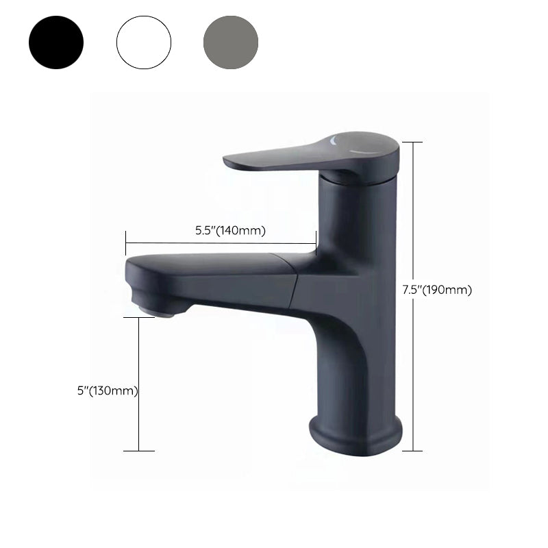 Modern Vessel Faucet Brass Lever Handle Swivel Spout Bathroom Vessel Faucet