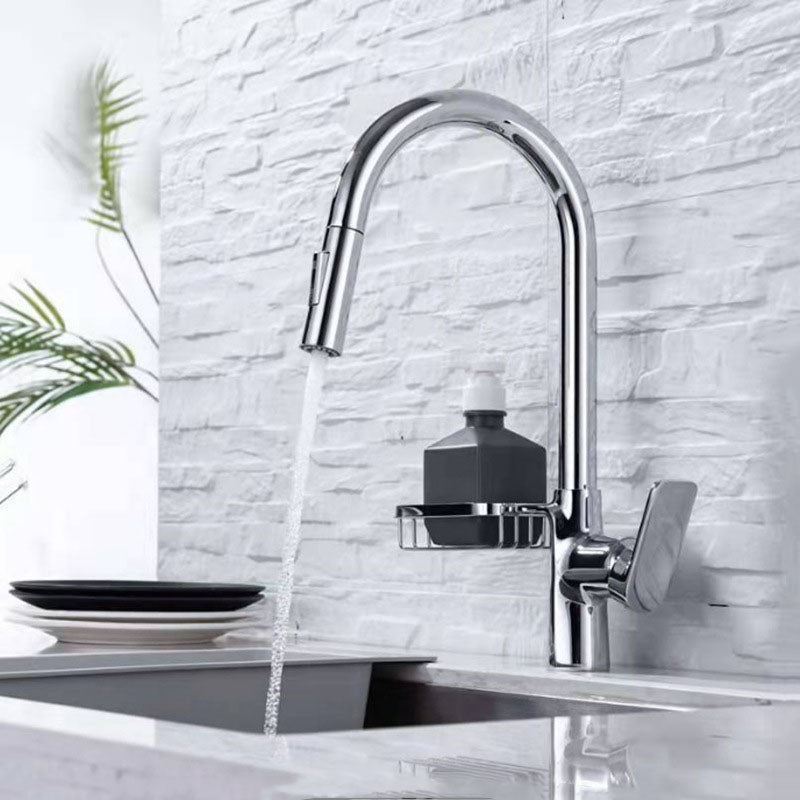 Modern 1-Handle Faucet Copper with Pull out Sprayer with Water Dispenser Faucet