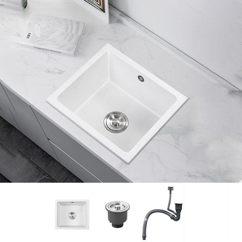 Modern Style Kitchen Sink Quartz Single Bowl Kitchen Sink with Square Shape