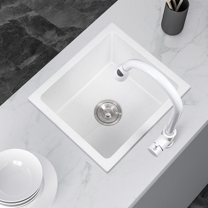 Modern Style Kitchen Sink Quartz Single Bowl Kitchen Sink with Square Shape