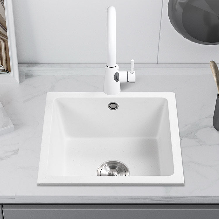 Modern Style Kitchen Sink Quartz Single Bowl Kitchen Sink with Square Shape