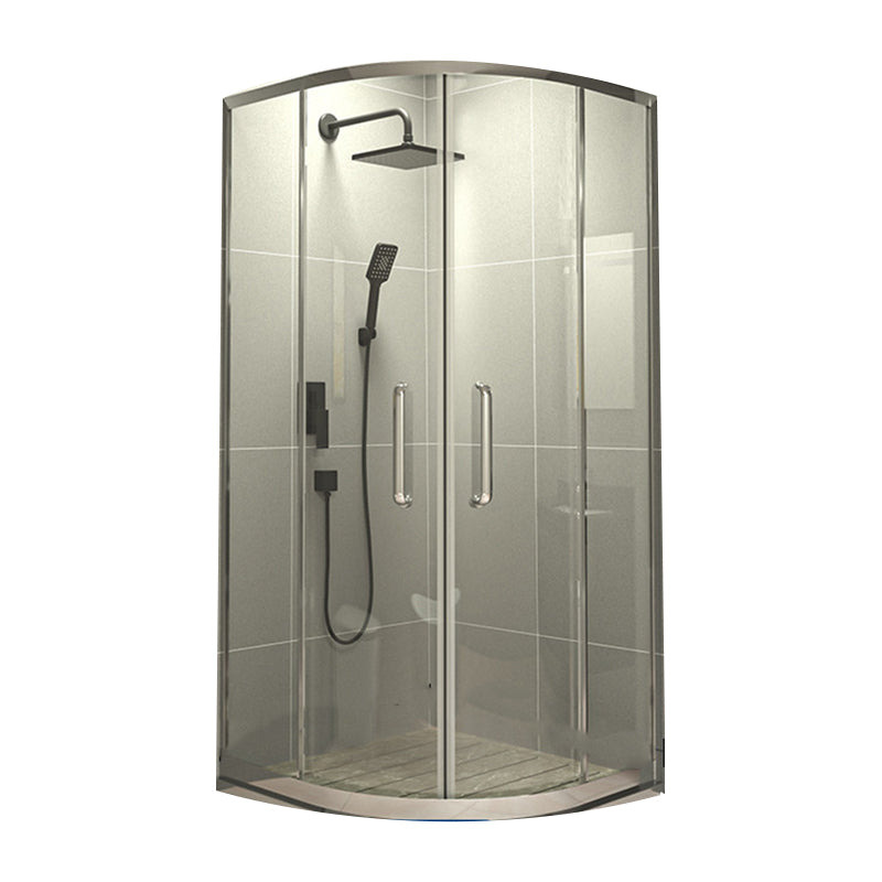 Linear Sliding Shower Enclosure Metal Semi-Frameless Shower Enclosure