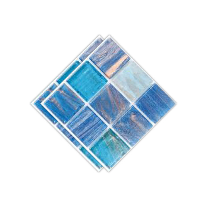 Peel & Stick Mosaic Tile Plastic Square Stain Resistant Peel and Stick Tiles for Shower