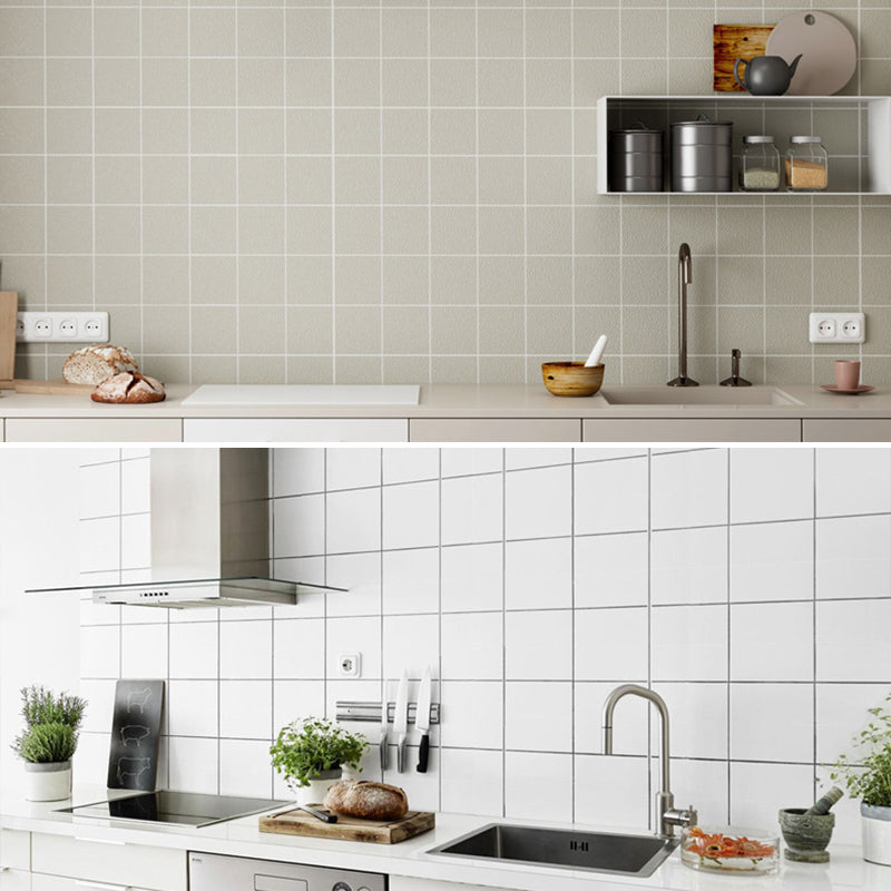 Modern Smooth Mosaic Tile Peel and Stick Wall Tile for Kitchen