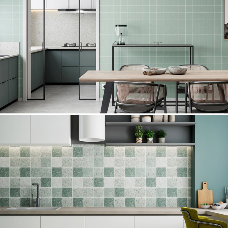 Modern Smooth Mosaic Tile Peel and Stick Wall Tile for Kitchen