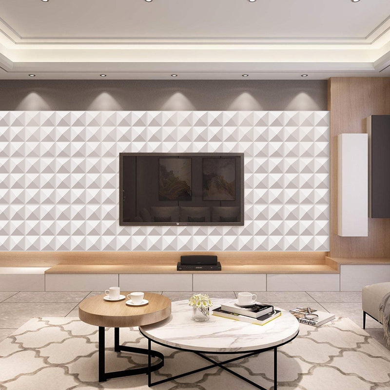 Modern Square Wall Paneling Peel and Stick Geometric Pattern Wall Paneling