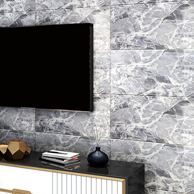 Glam Wall Paneling Peel and Stick Texture Effect Design Square Wall Panel