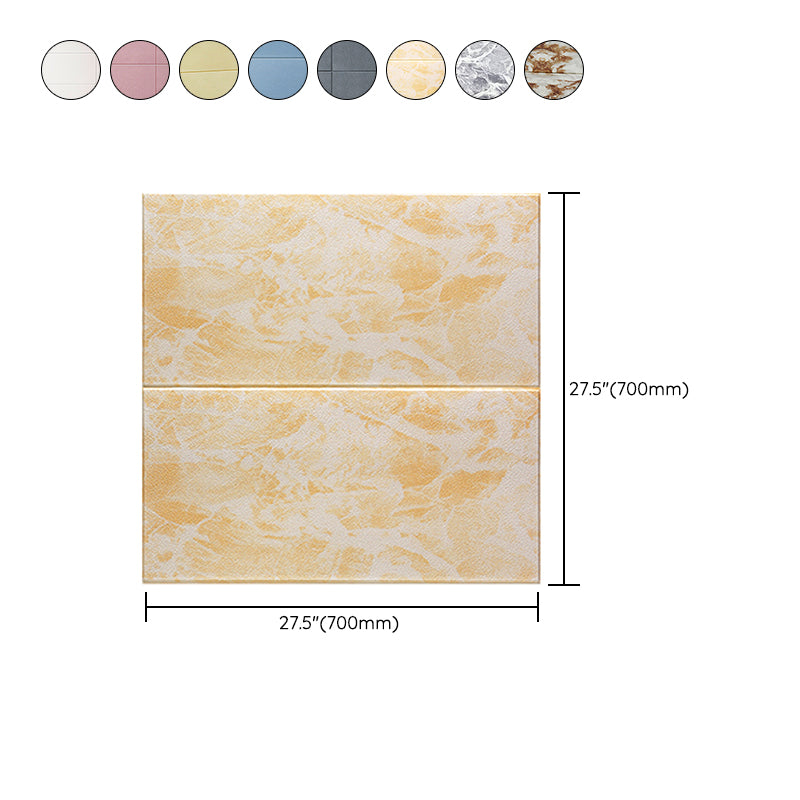 Glam Wall Paneling Peel and Stick Texture Effect Design Square Wall Panel