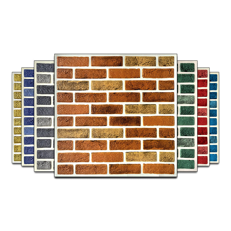 Industrial Style 3D Wall Plank Brick Wall Panels Peel Stick Installation