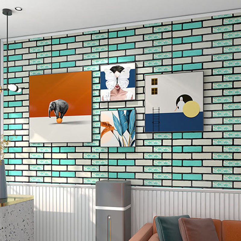 Industrial Style 3D Wall Plank Brick Wall Panels Peel Stick Installation