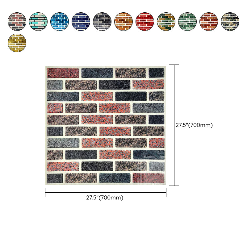 Industrial Style 3D Wall Plank Brick Wall Panels Peel Stick Installation