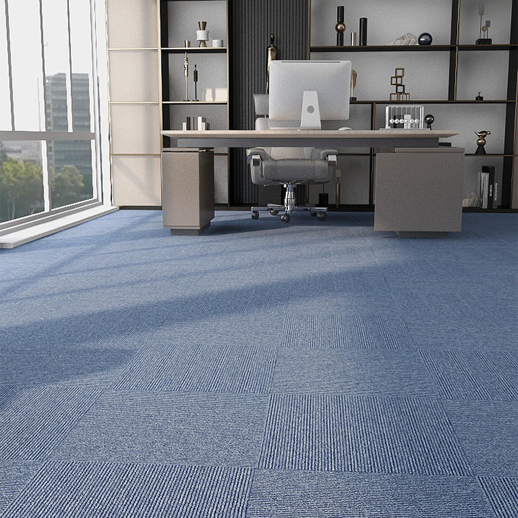 Modern Level Loop Carpet Tiles Solid Color Non-Skid Tiles and Carpet