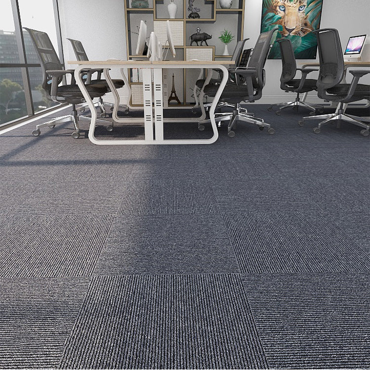 Modern Level Loop Carpet Tiles Solid Color Non-Skid Tiles and Carpet
