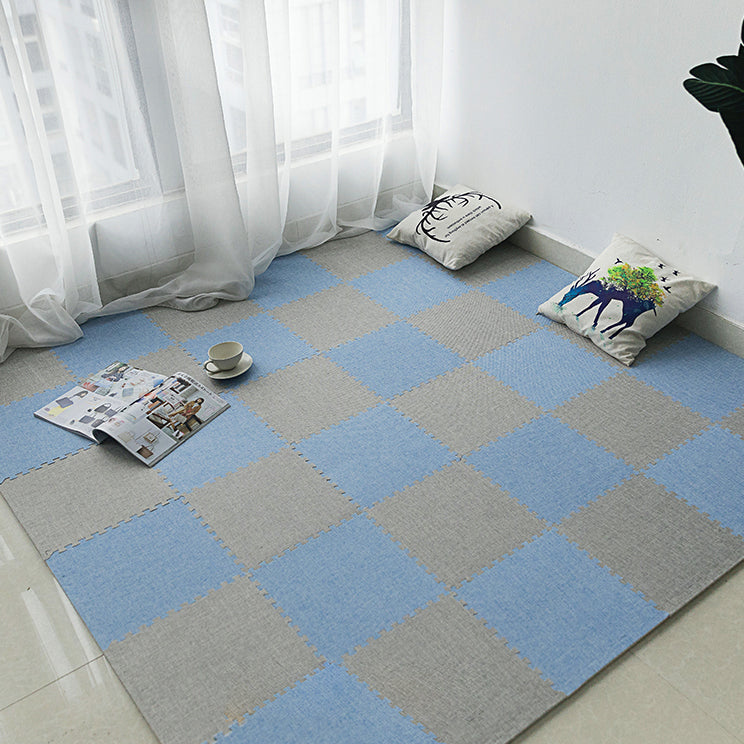 Level Loop Carpet Tile Colorful Non-Skid Interlocking Bedroom Carpet Tiles