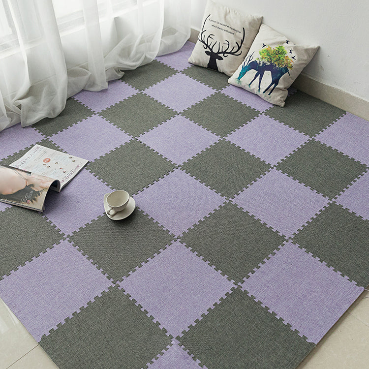 Level Loop Carpet Tile Colorful Non-Skid Interlocking Bedroom Carpet Tiles