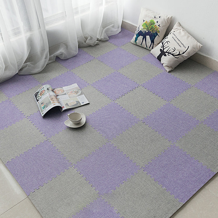 Level Loop Carpet Tile Colorful Non-Skid Interlocking Bedroom Carpet Tiles