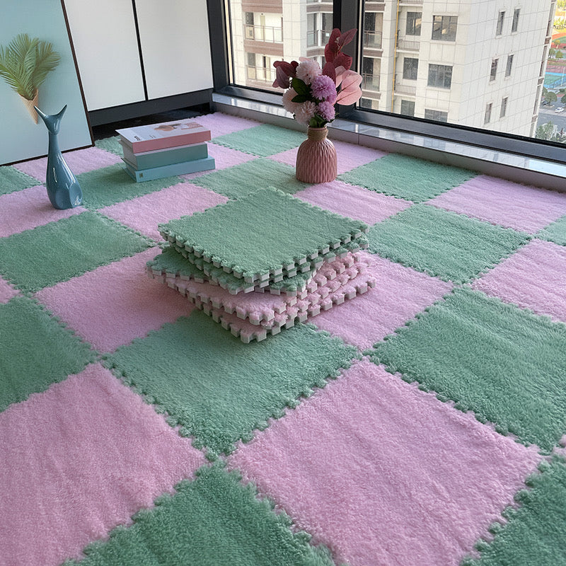 Multi-Color Level Loop Carpet Tile Non-Skid Interlocking Bedroom Carpet Tiles