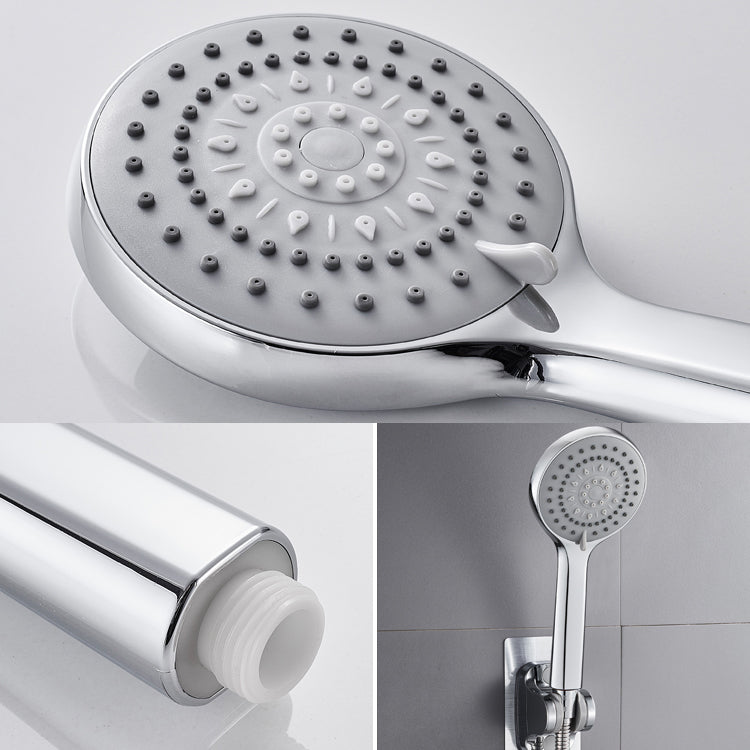 Contemporary Handheld Shower Head High Flow 5-Spray Patterns Wall-Mount Showerhead