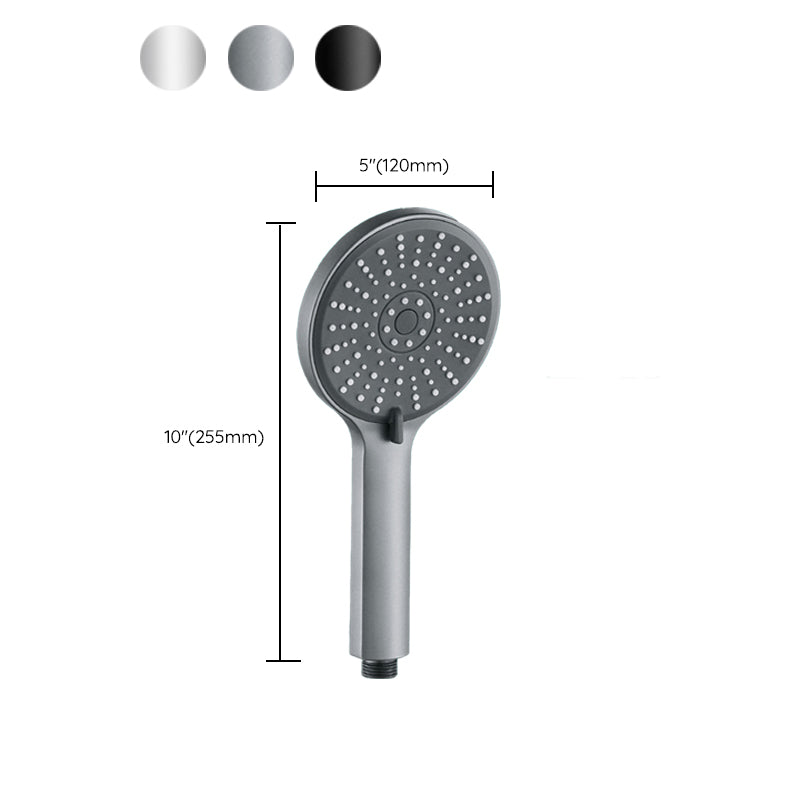 5-Spray Patterns Handheld Shower Head High Flow Wall-Mount Showerhead